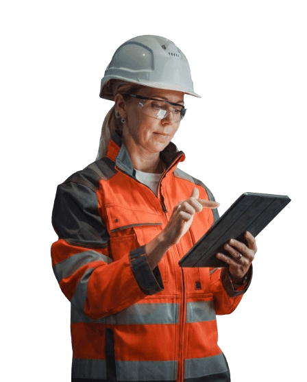 Swift Restoration technician documenting a job on a tablet
