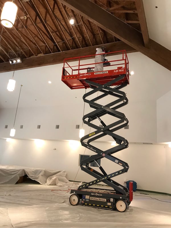 Commercial ceiling restoration after water damage