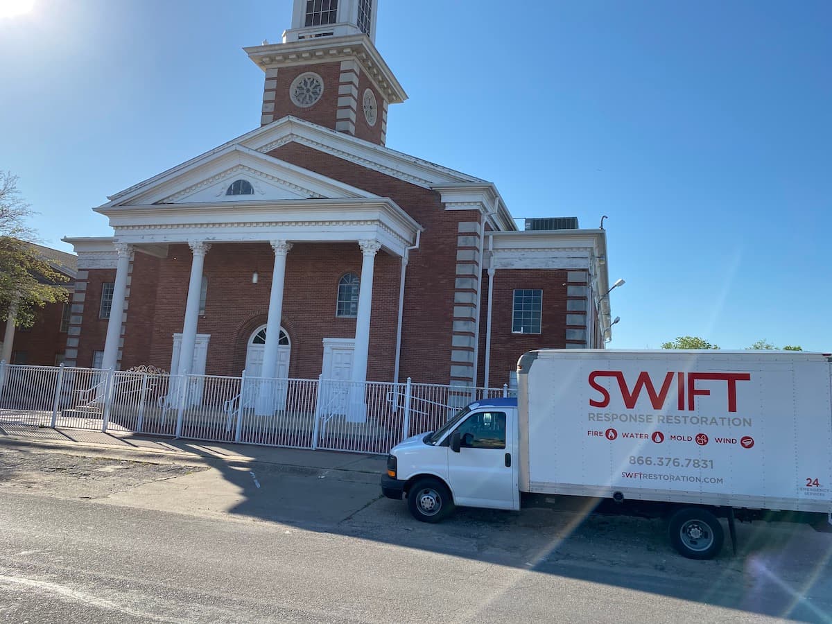 Swift Restoration emergency response truck ready for dispatch